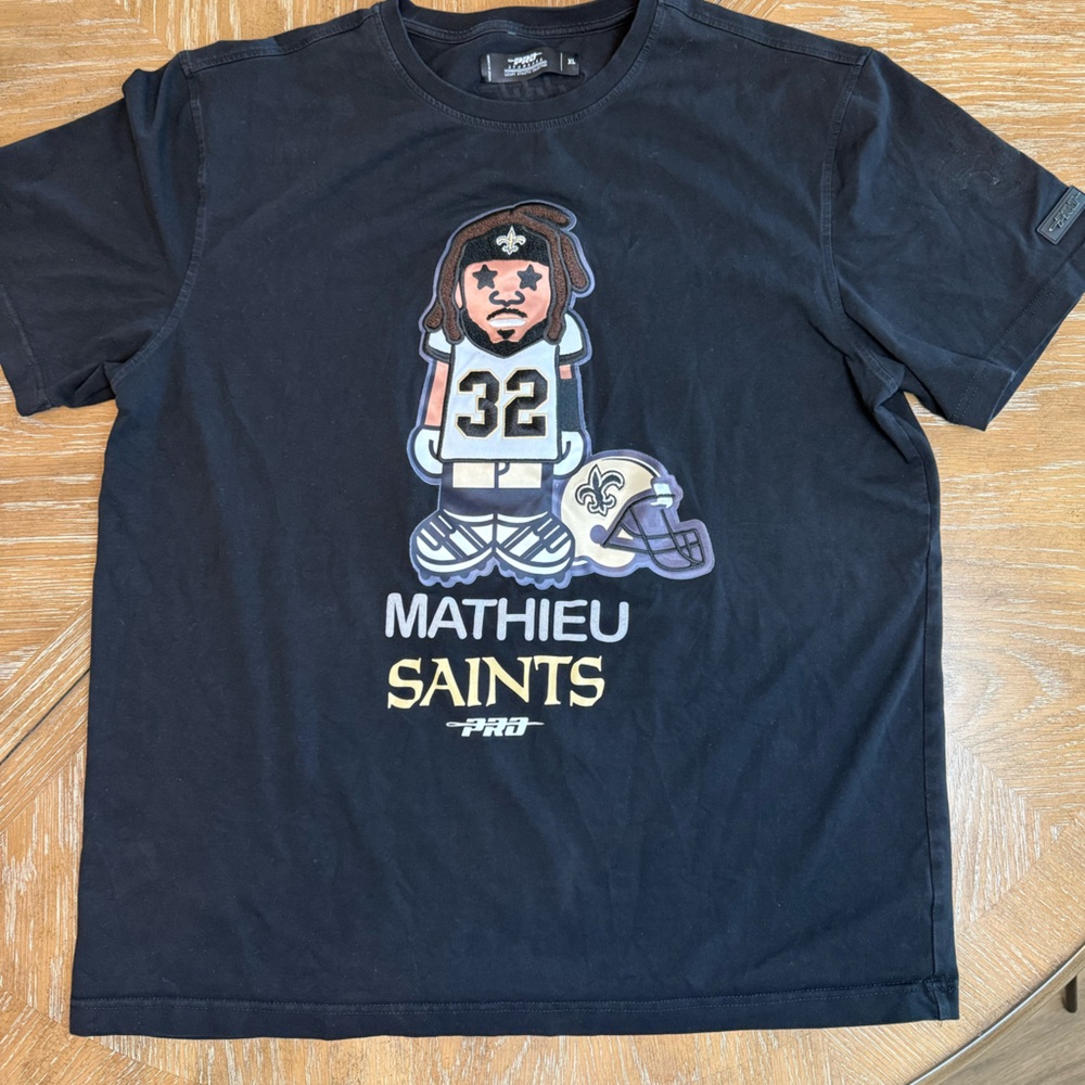Pro Standard Tyrann Mathieu New Orleans Saints Player Avatar Graphic T-Shirt
